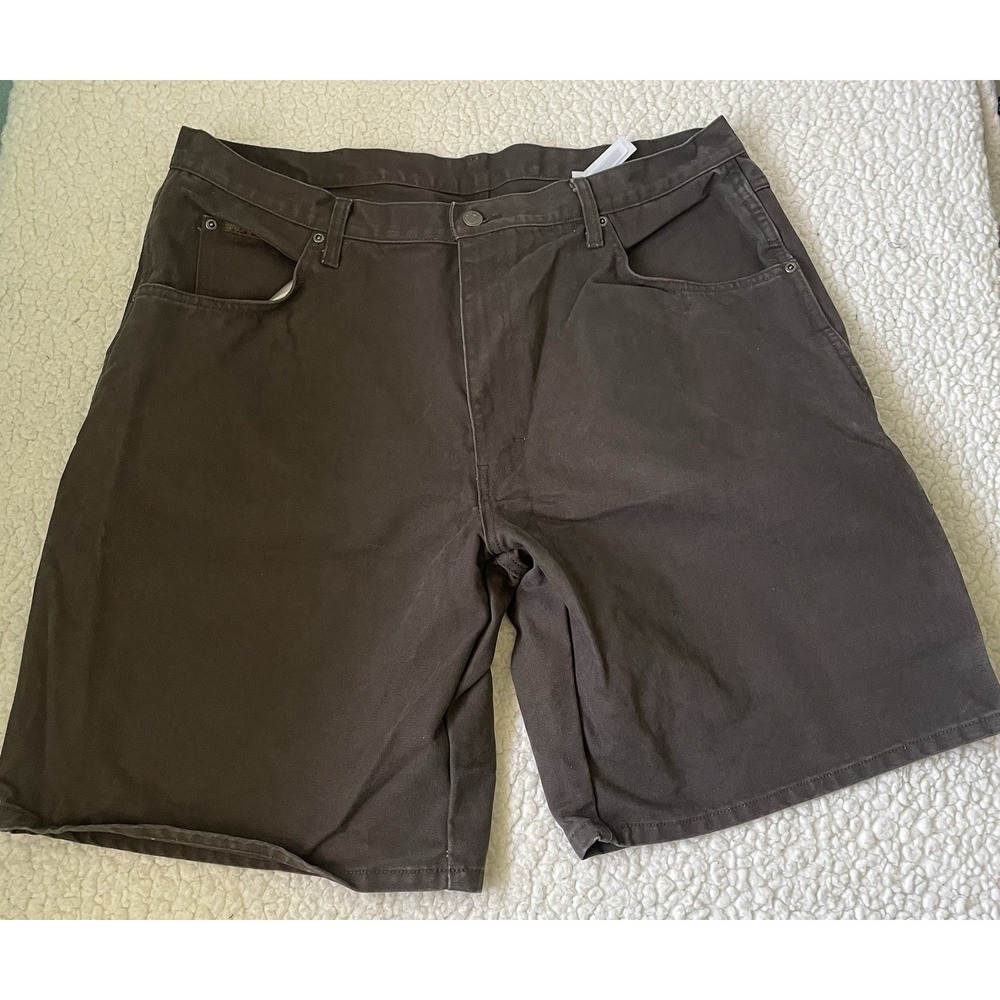 Big Smith Carpenter Shorts Men's 40 Brown Canvas Workwear Utility